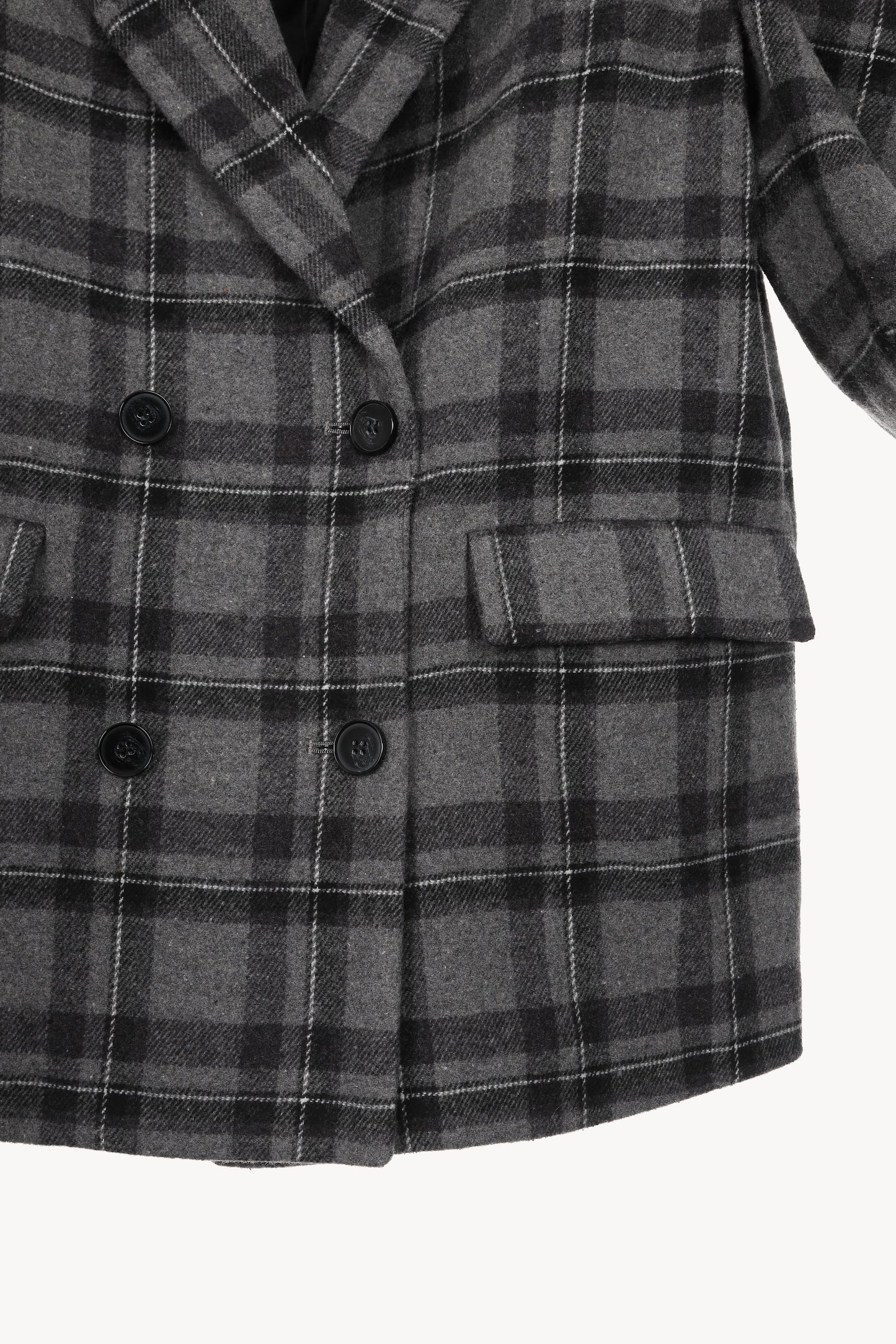 check double breasted jacket