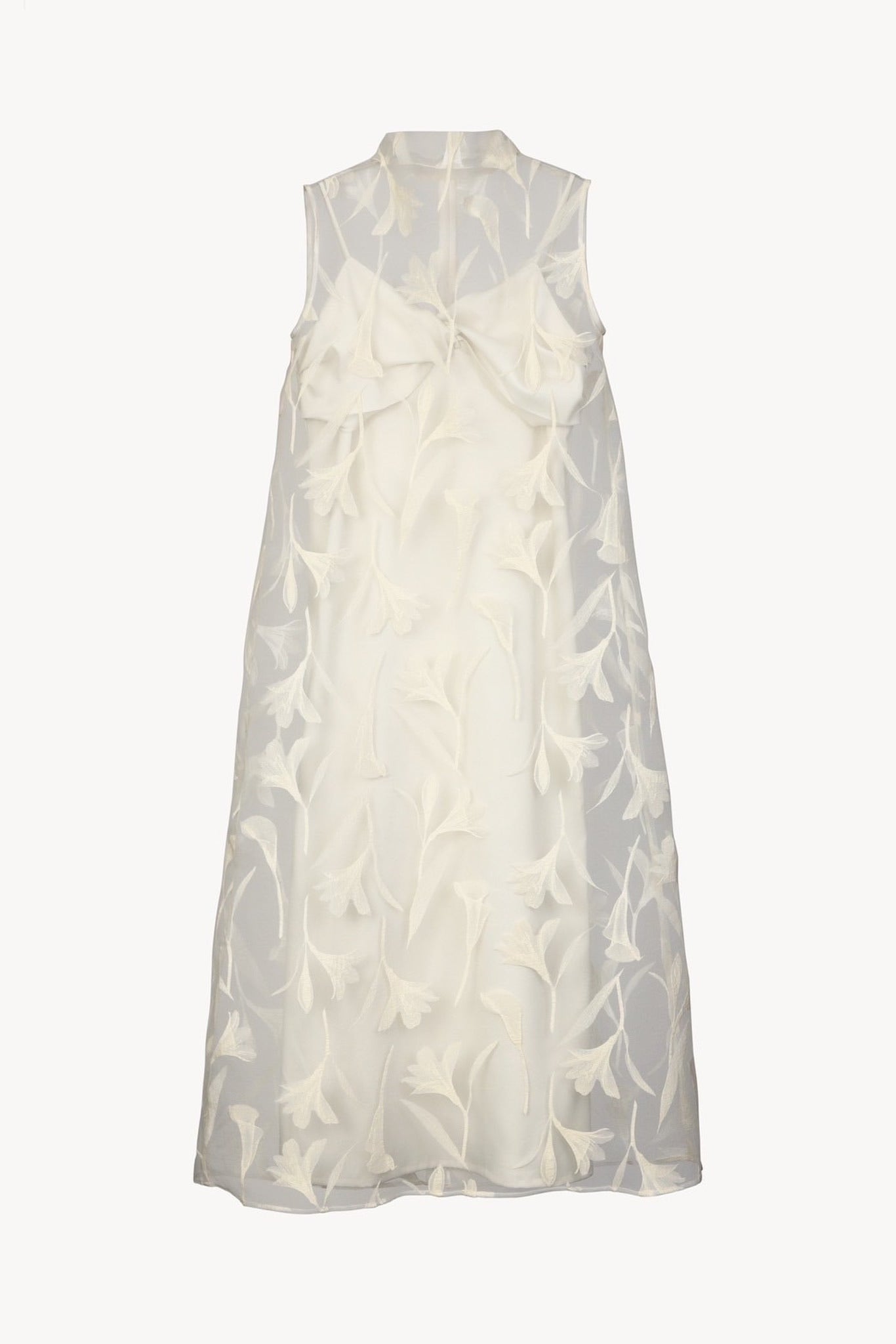 sheer flower one-piece