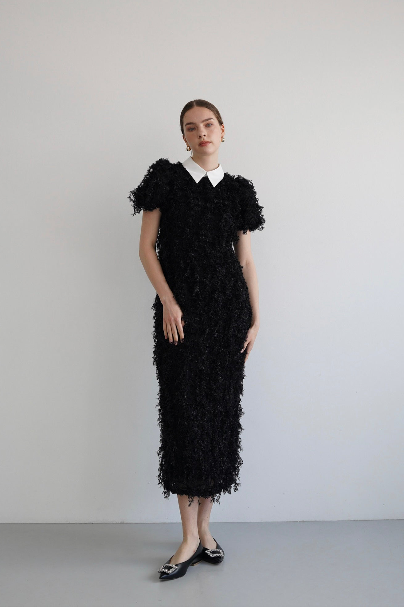 lame fringe puff dress – Acka online store lame fringe puff dress – Acka online store
