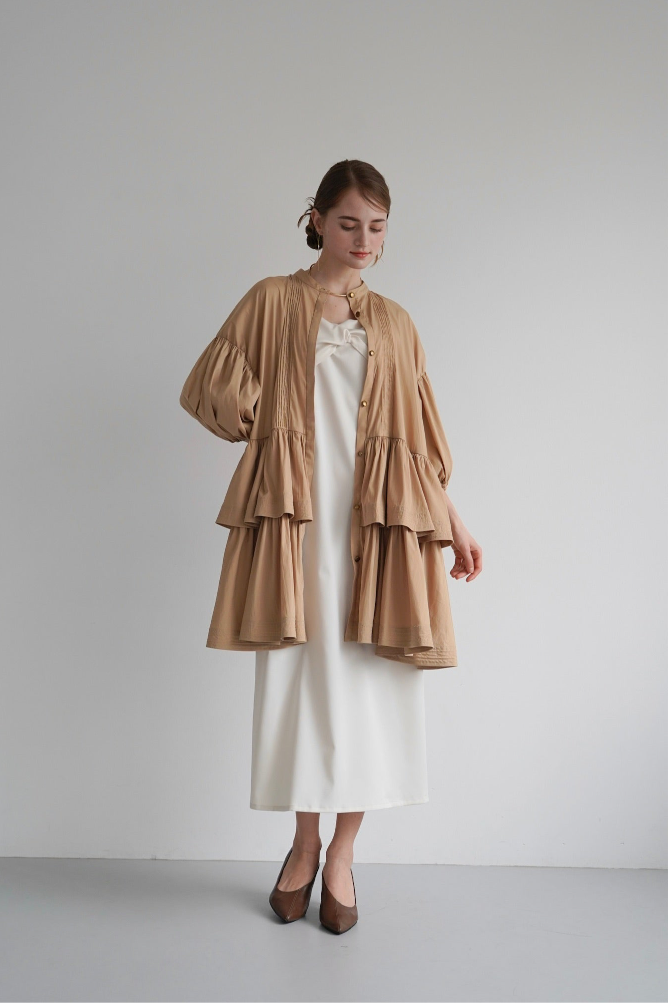 frill shirt one-piece – Acka online store frill shirt one-piece – Acka online store