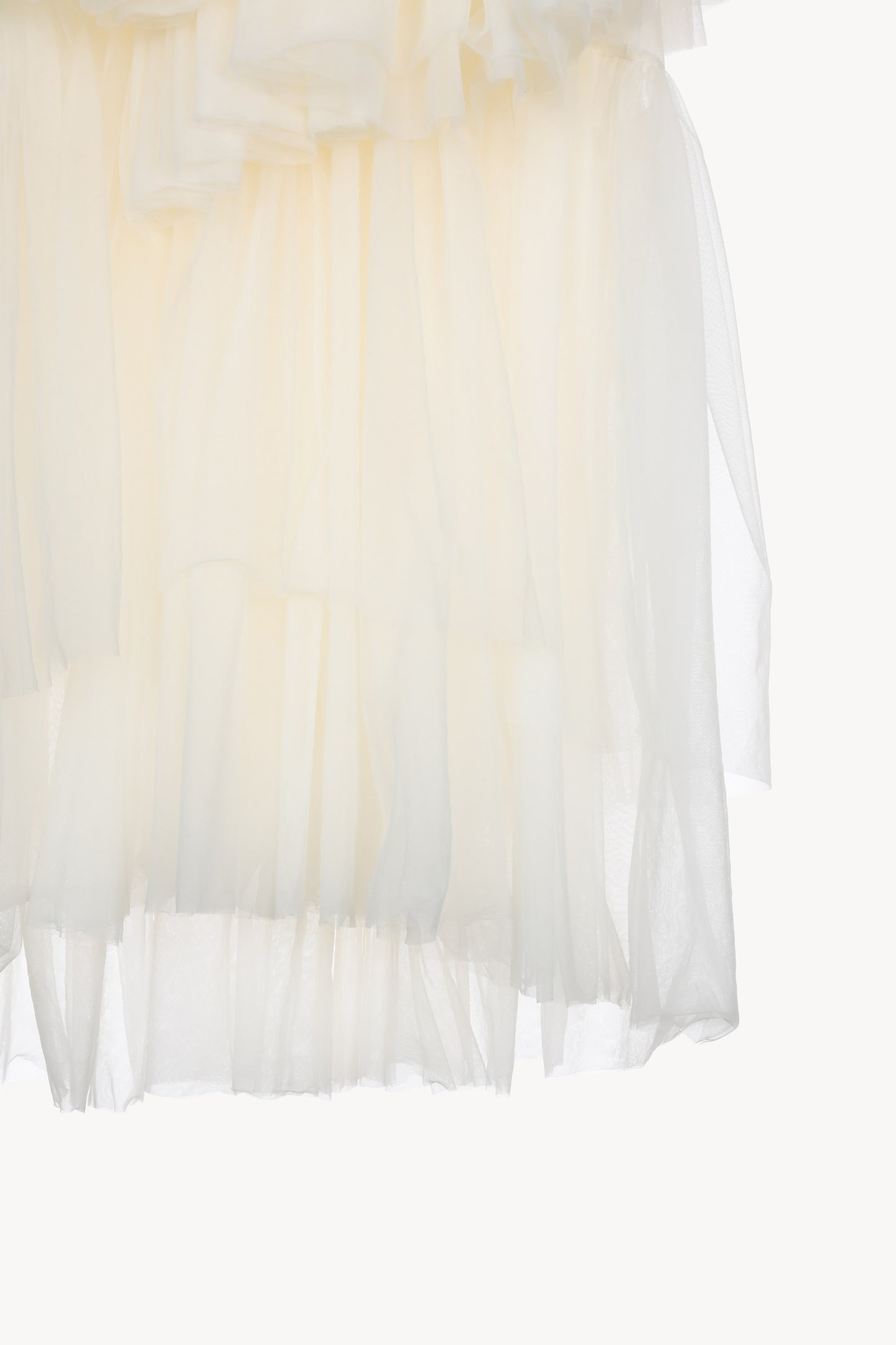 tulle shirring blouse
