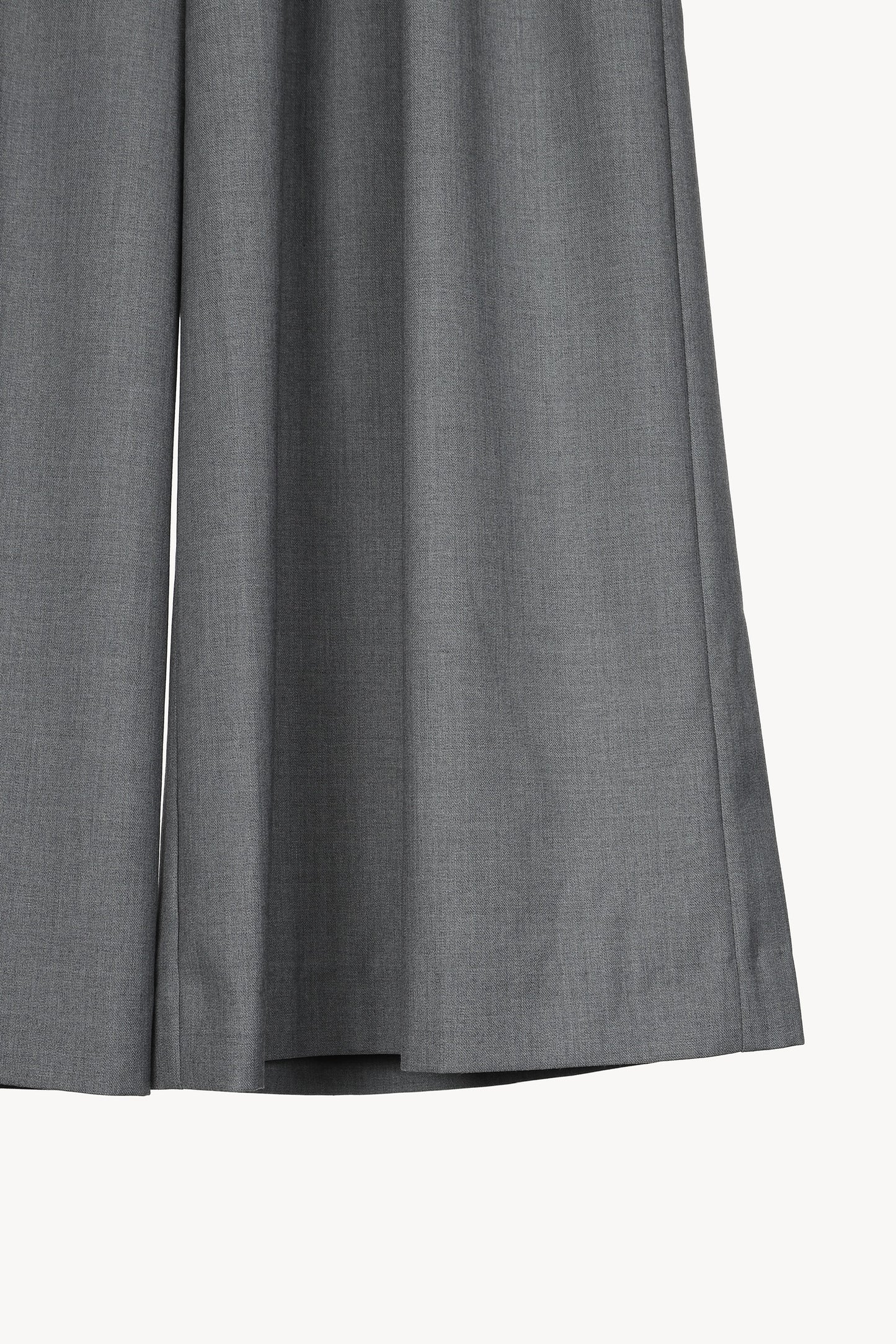 tucked flare wide pants