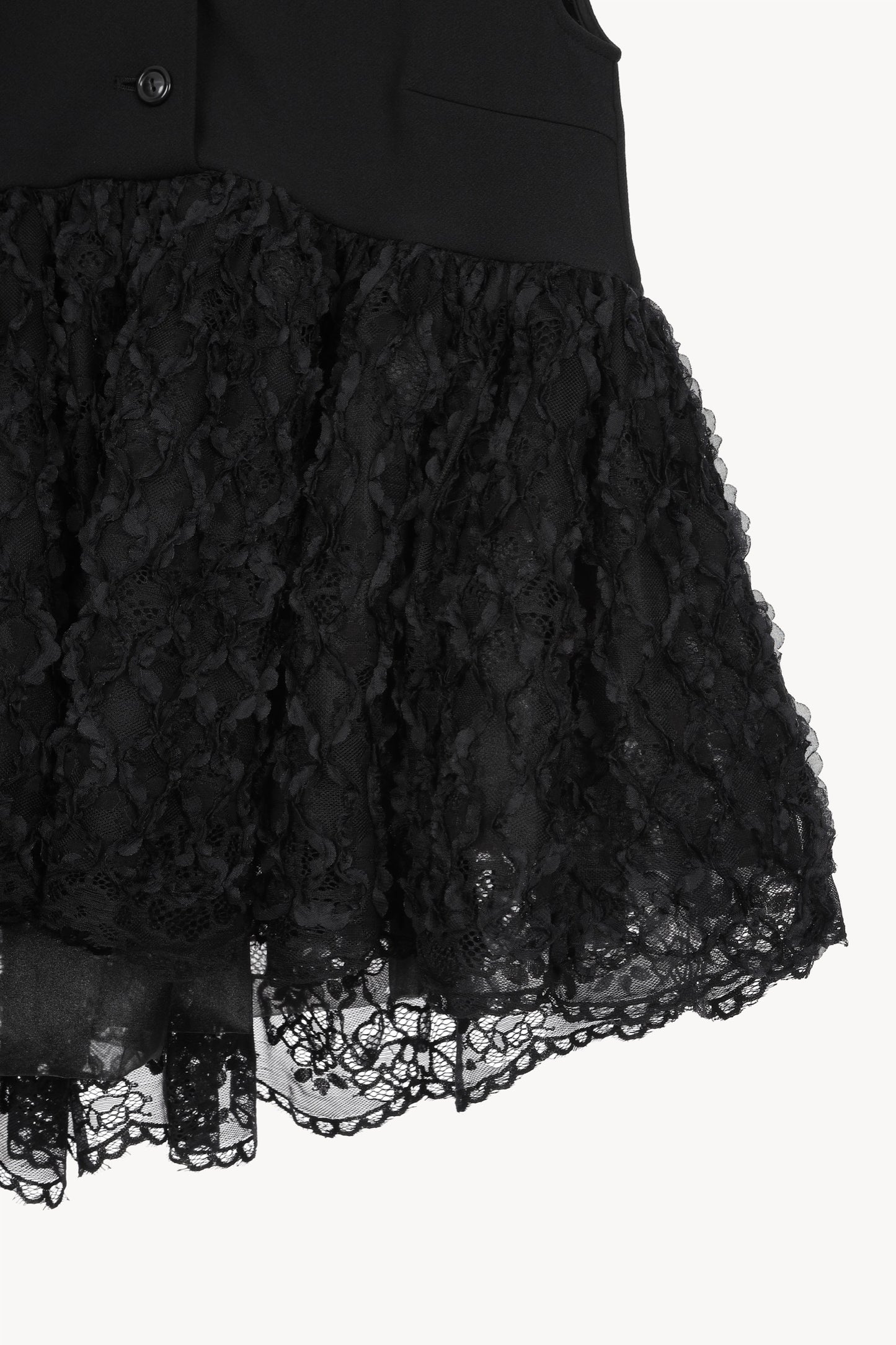 lace flare georgette tops