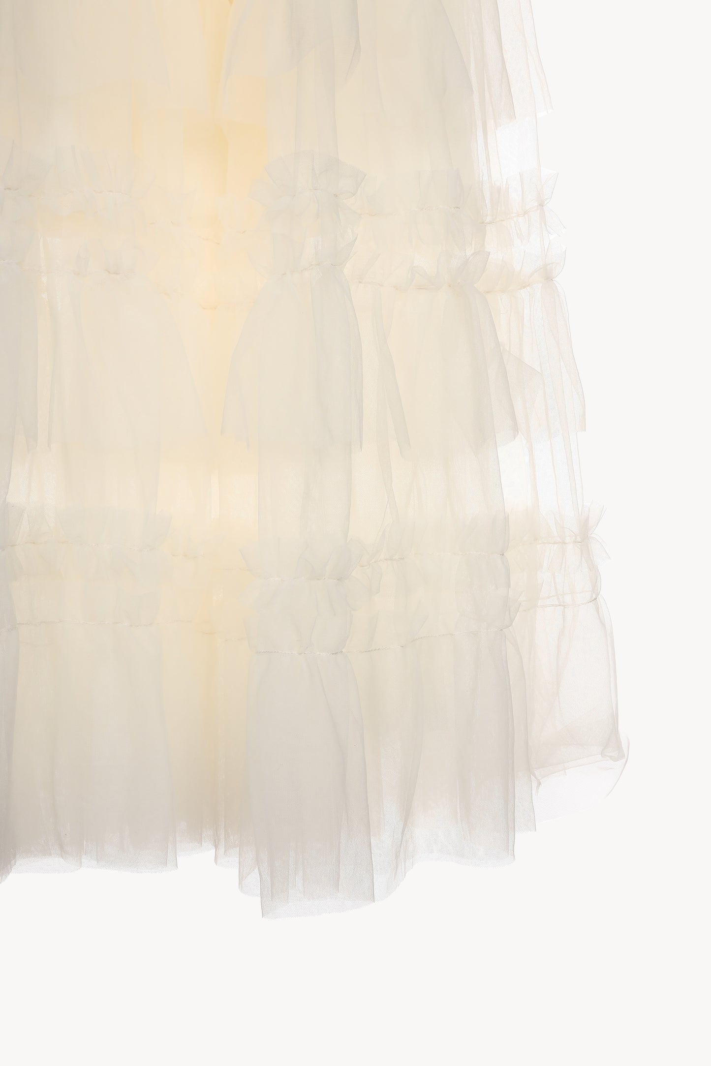 tulle tiered knit dress