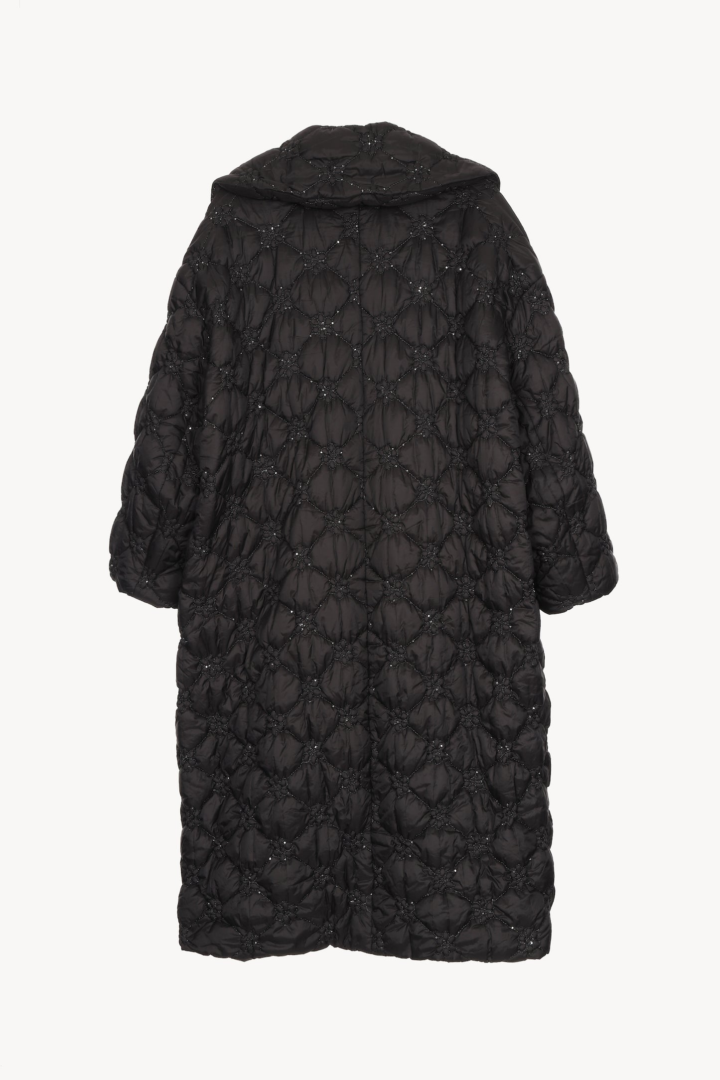 quilting long down coat