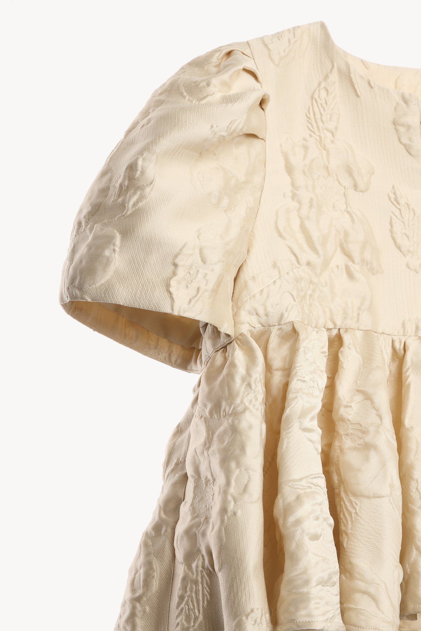 glossy jacquard blouse