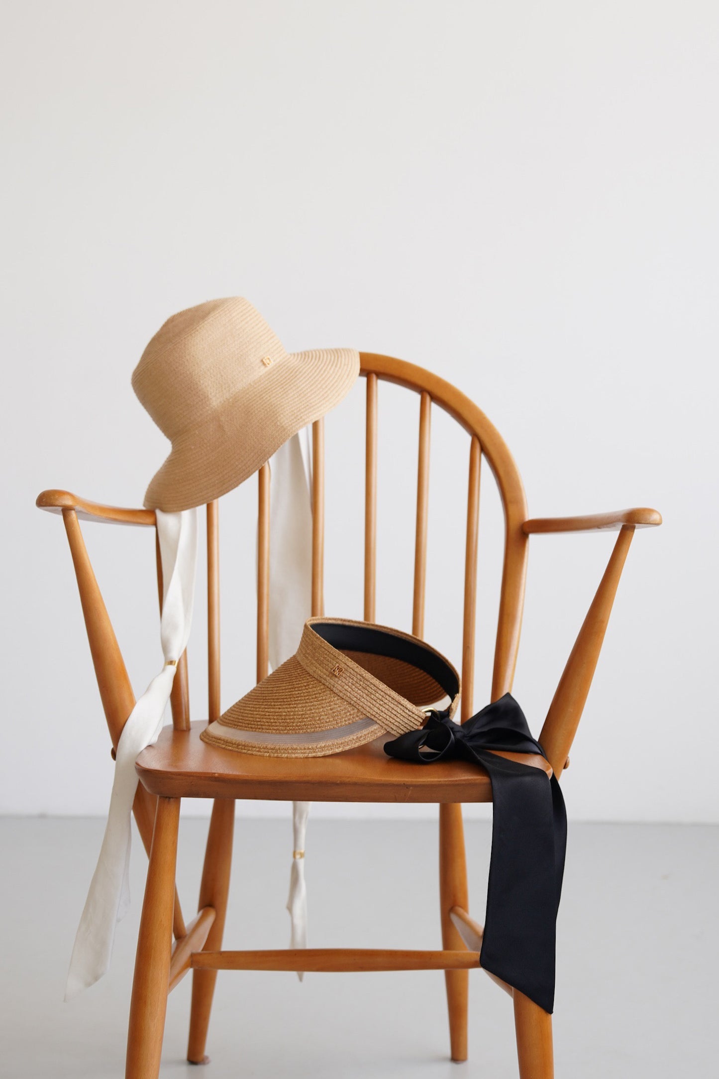 CA4LA×Acka. satin ribbon sun visor