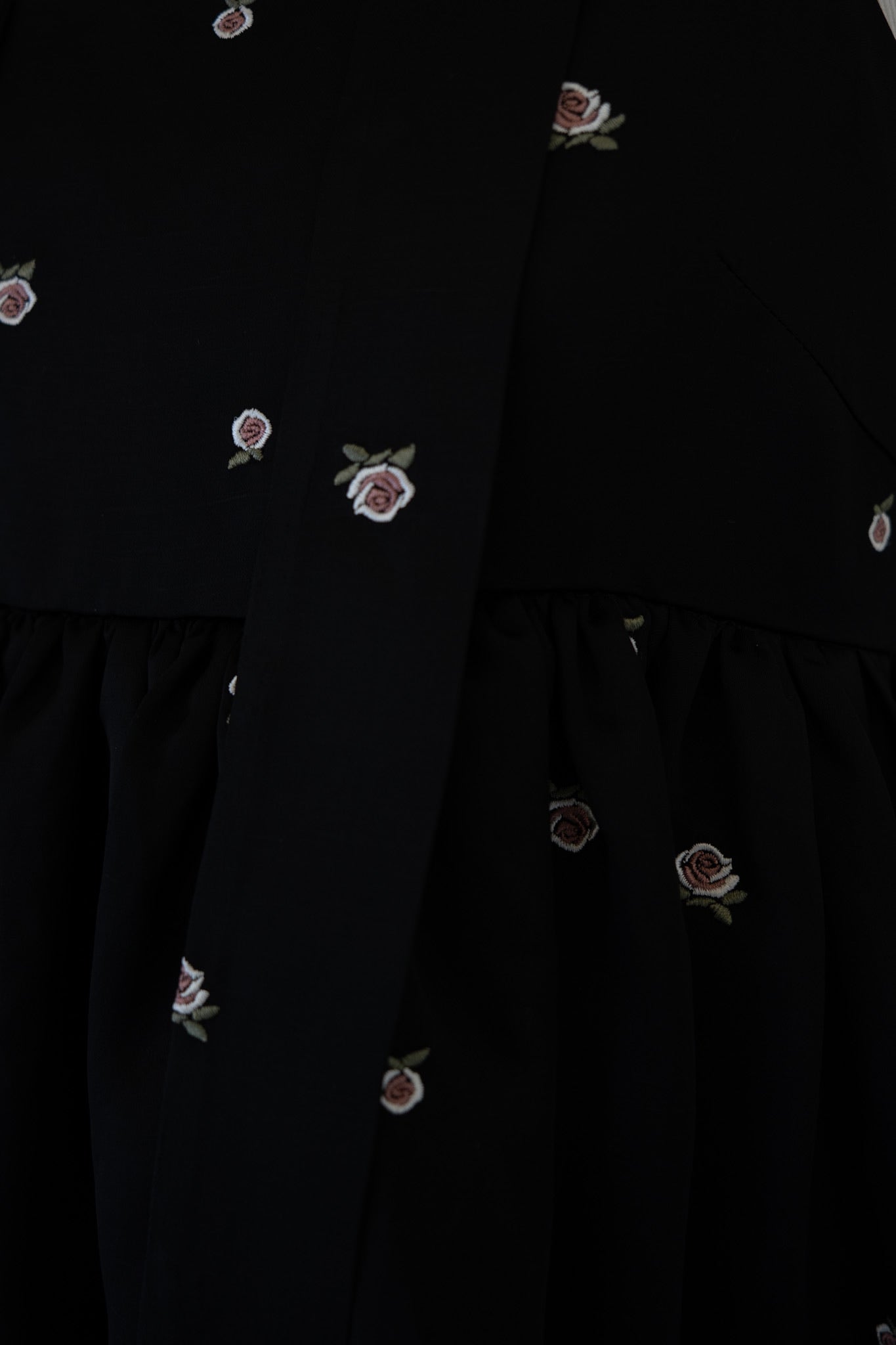 rose satin peplum bustier