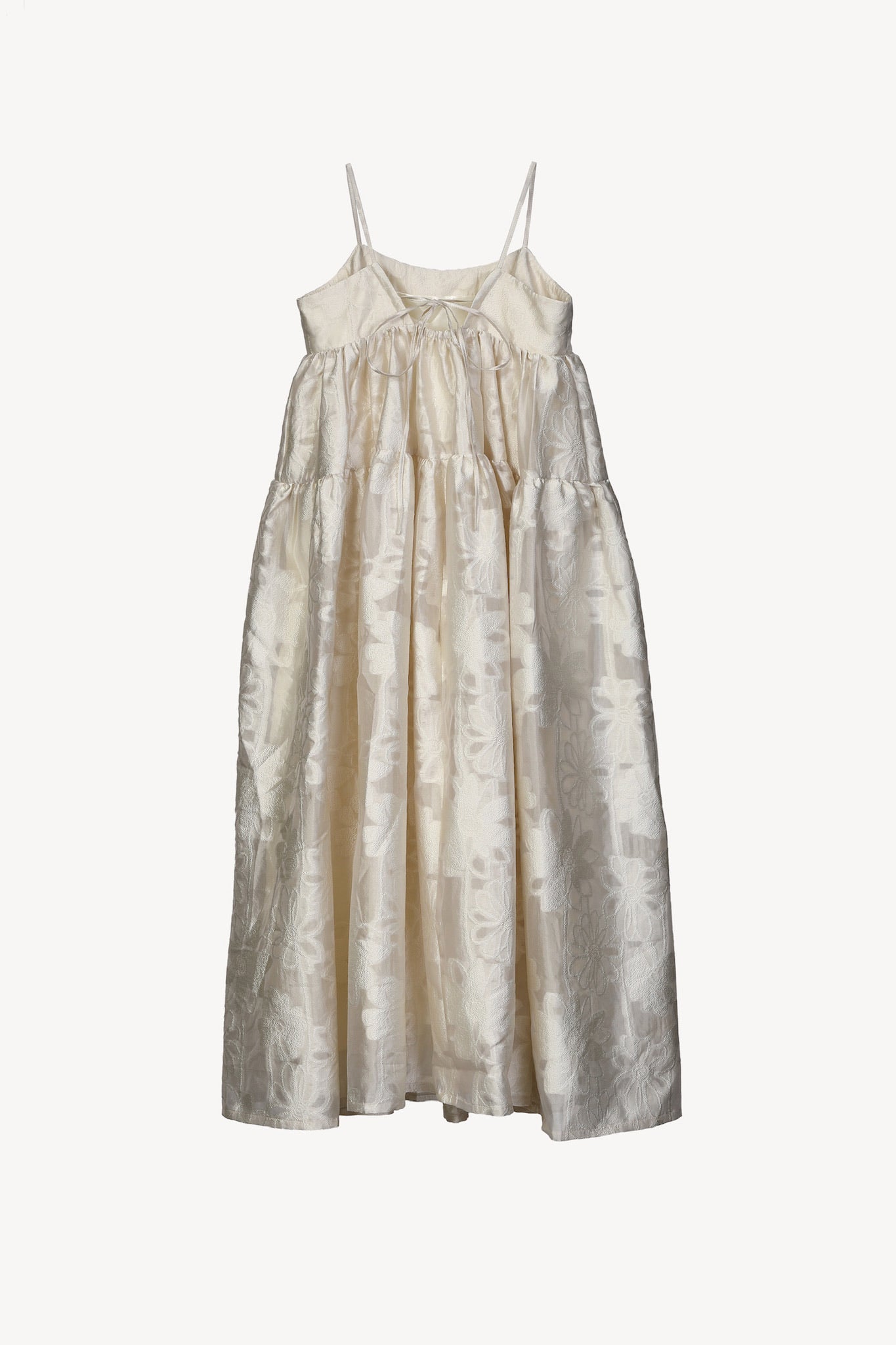 jacquard volume camisole dress