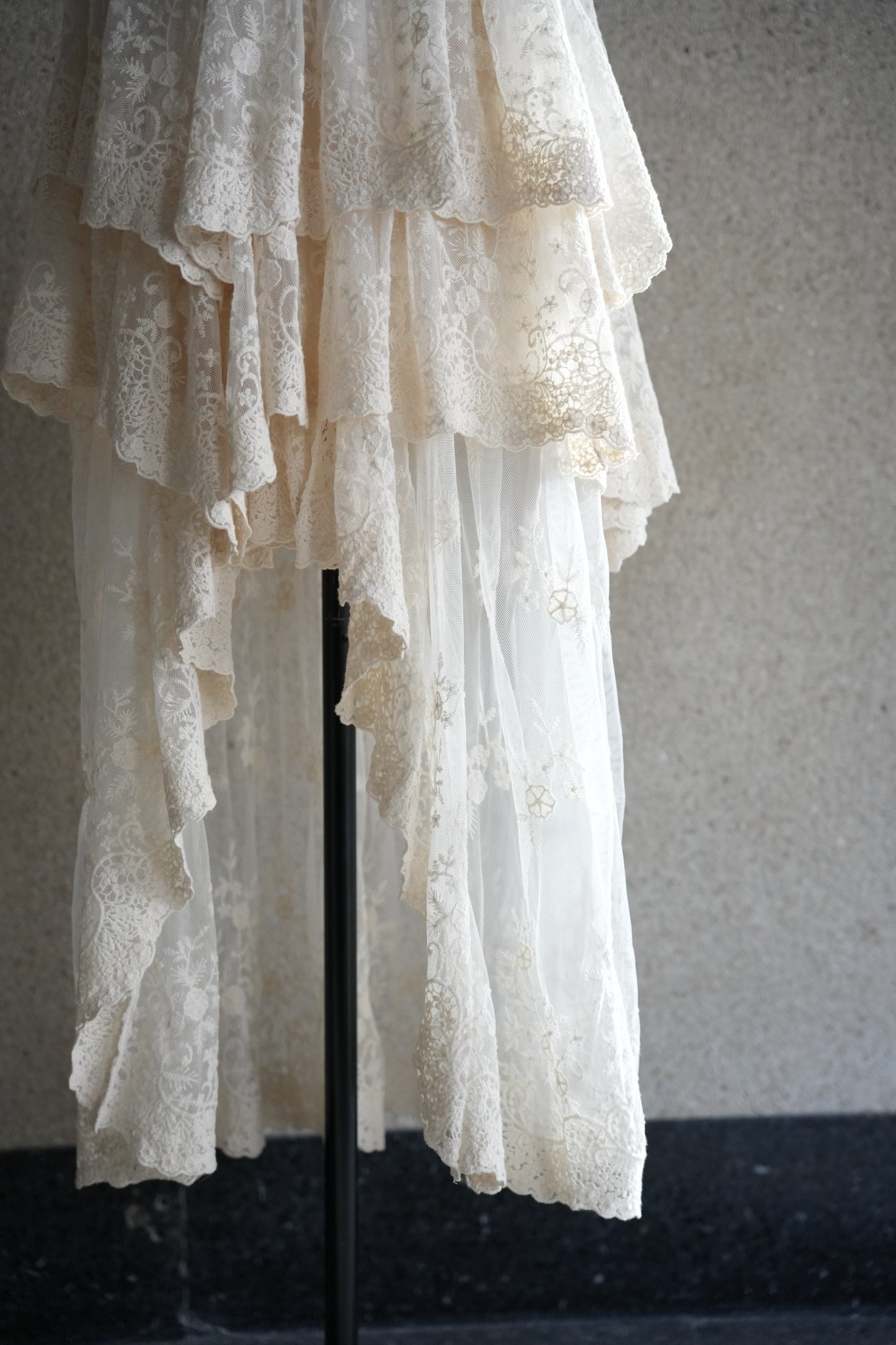 layered lace skirt