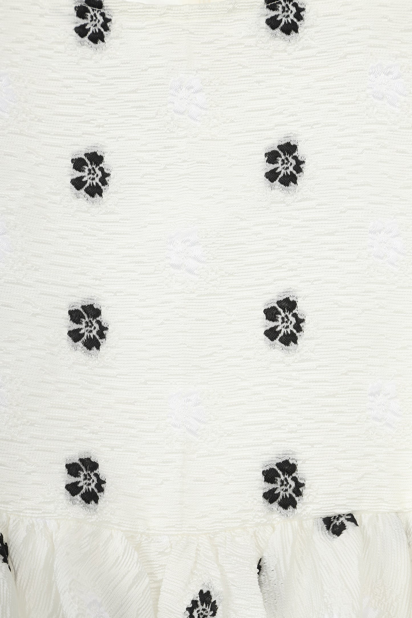 flower jacquard blouse