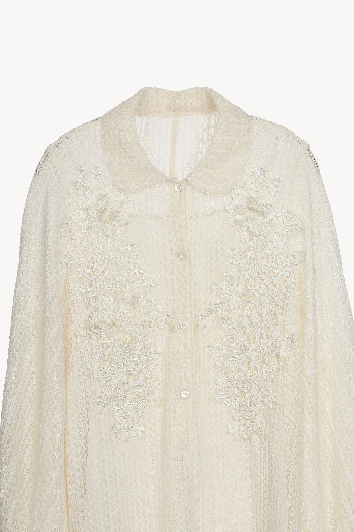 floral lace mesh one-piece