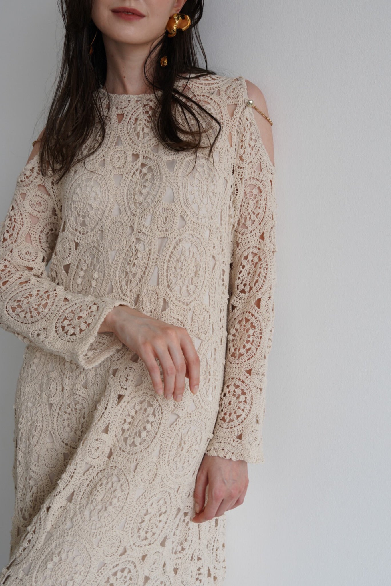 flare chemical lace one-piece