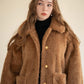soft boa long coat