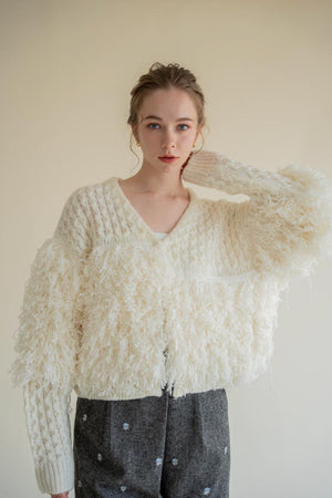 mix knit cardigan – Acka online store