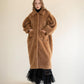 soft boa long coat