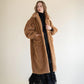 soft boa long coat