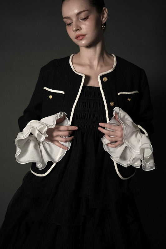 ［Édition］tweed frill jacket