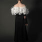 ［Édition］flower motif tulle dress