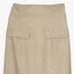 high waist tailored skirt