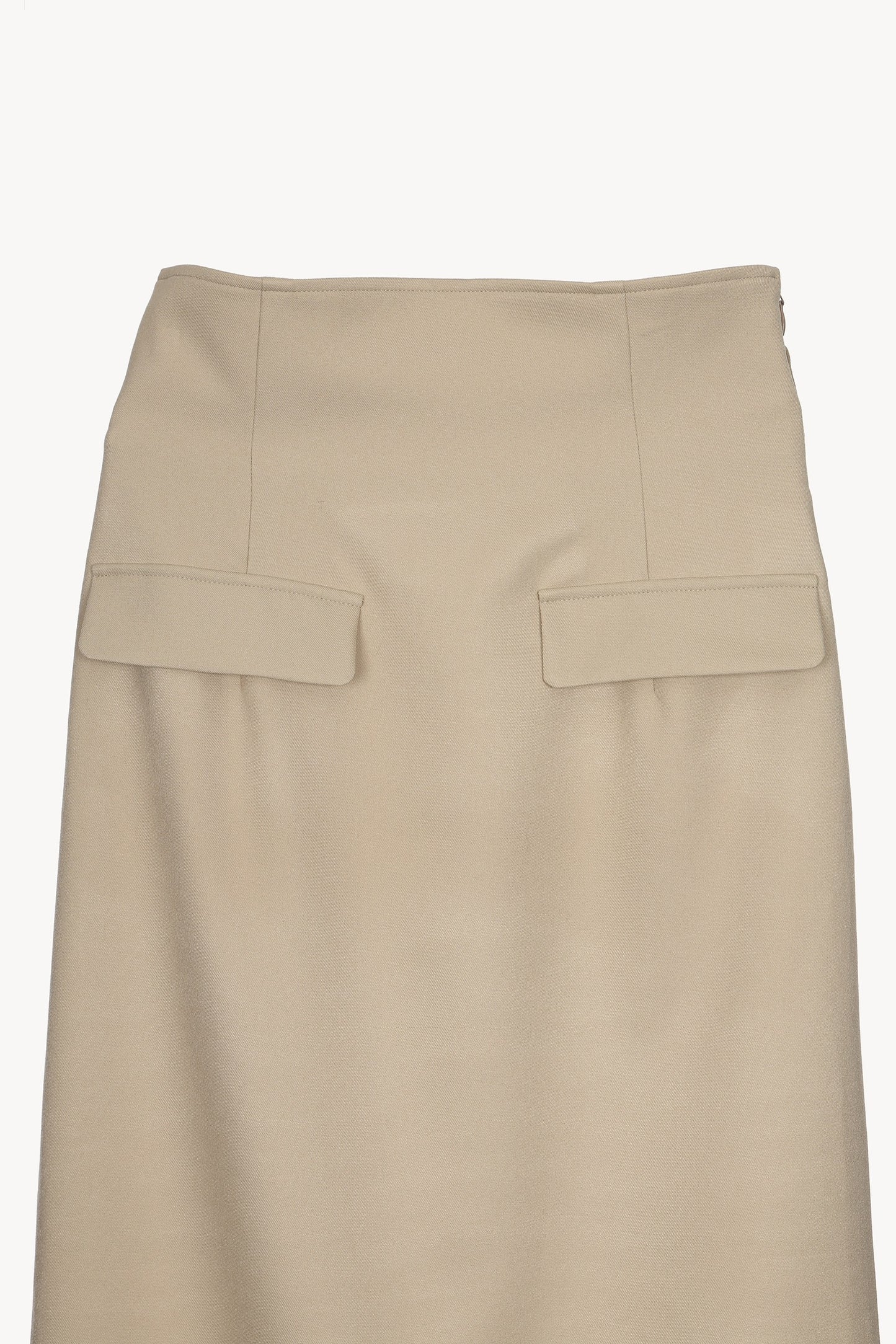 high waist tailored skirt