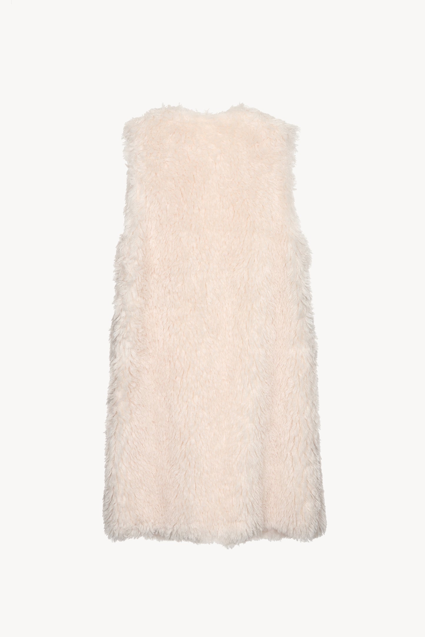 fur long vest