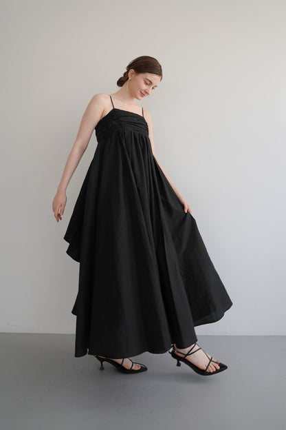 gather volume camisole one-piece