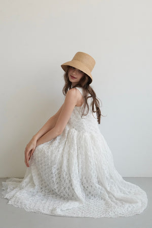 lace no sleeve dress – Acka online store