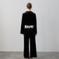 velvet straight pants