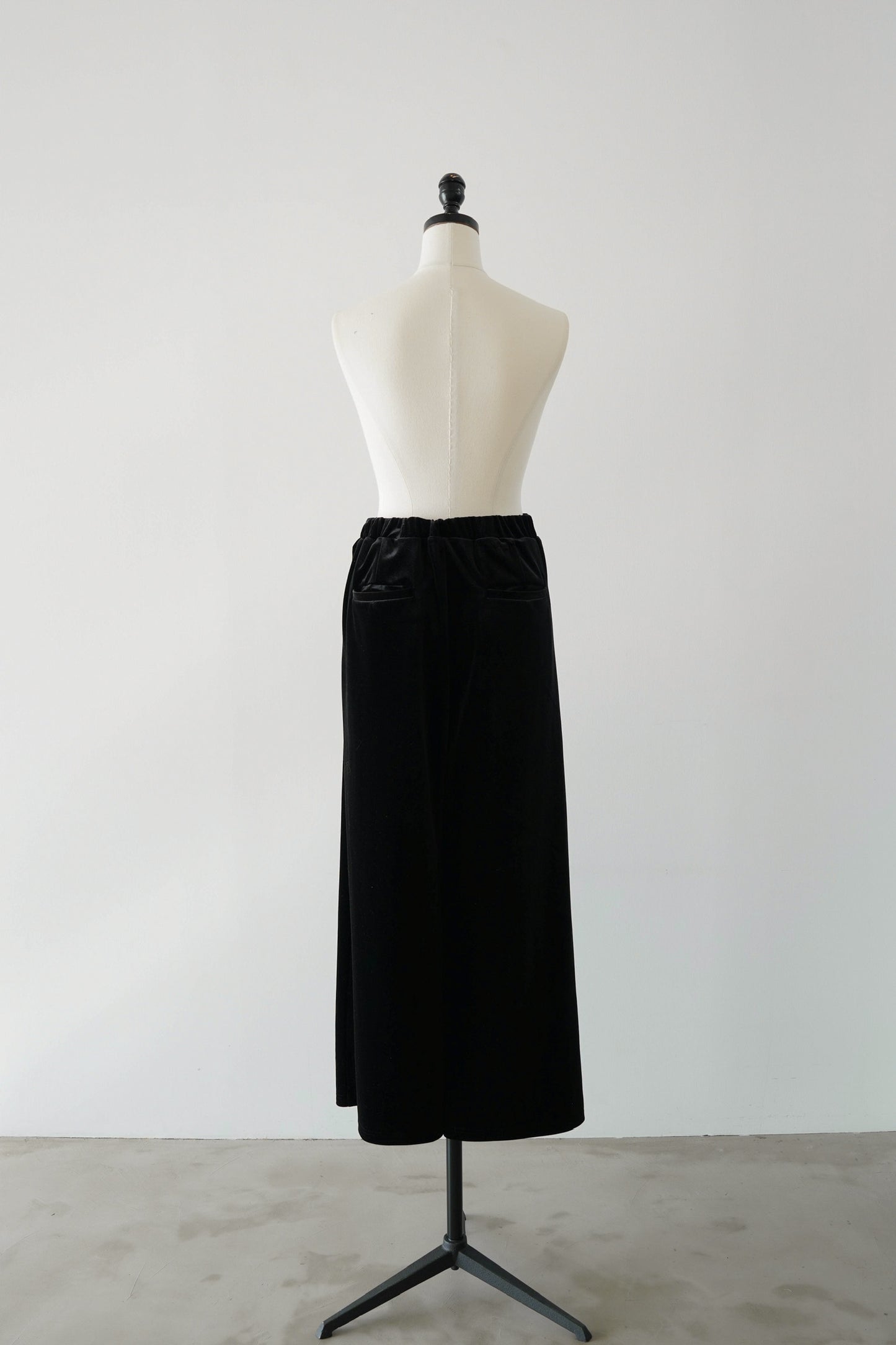 velvet straight pants