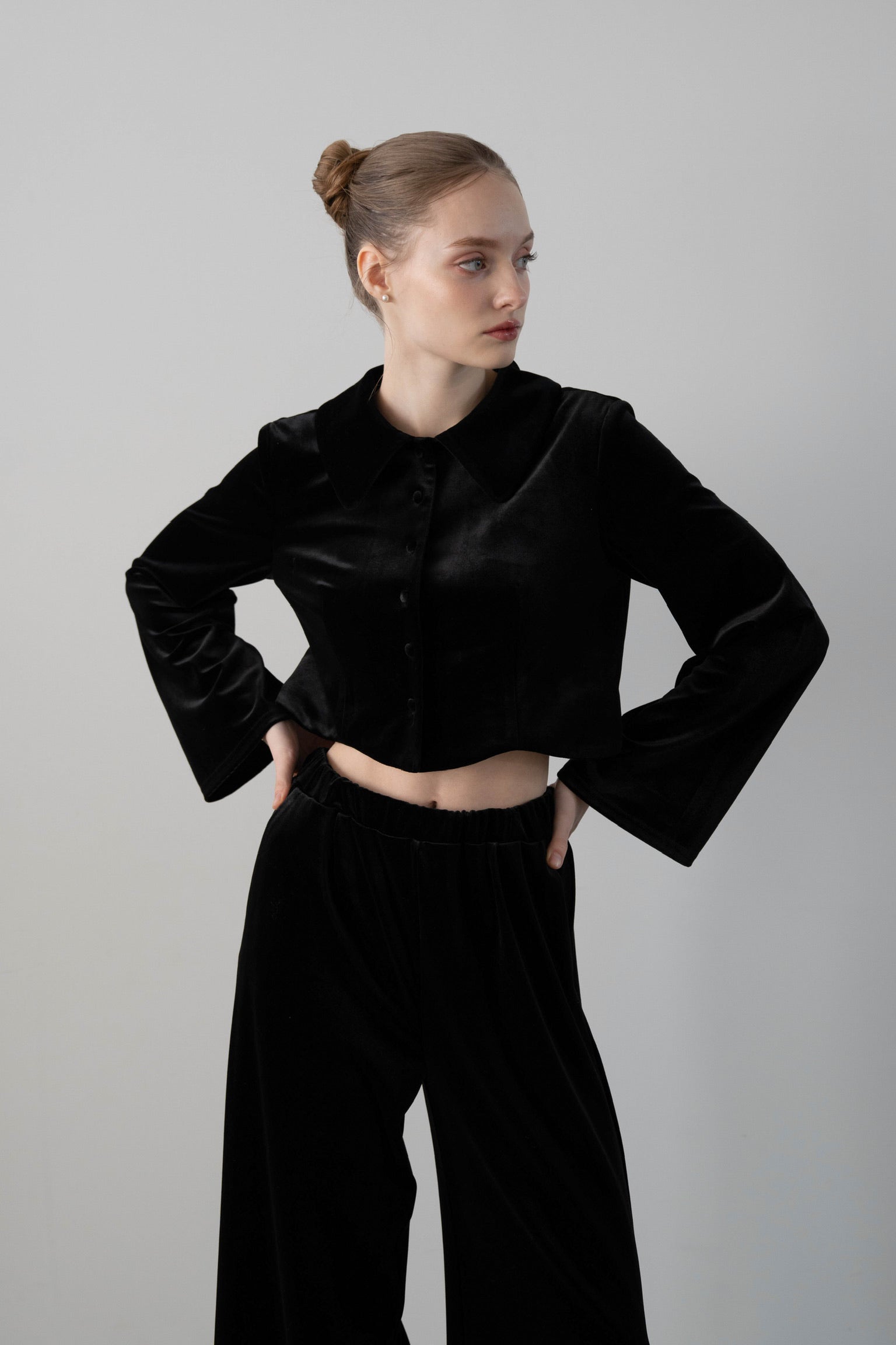 velvet lace tops – Acka online store