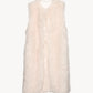fur long vest