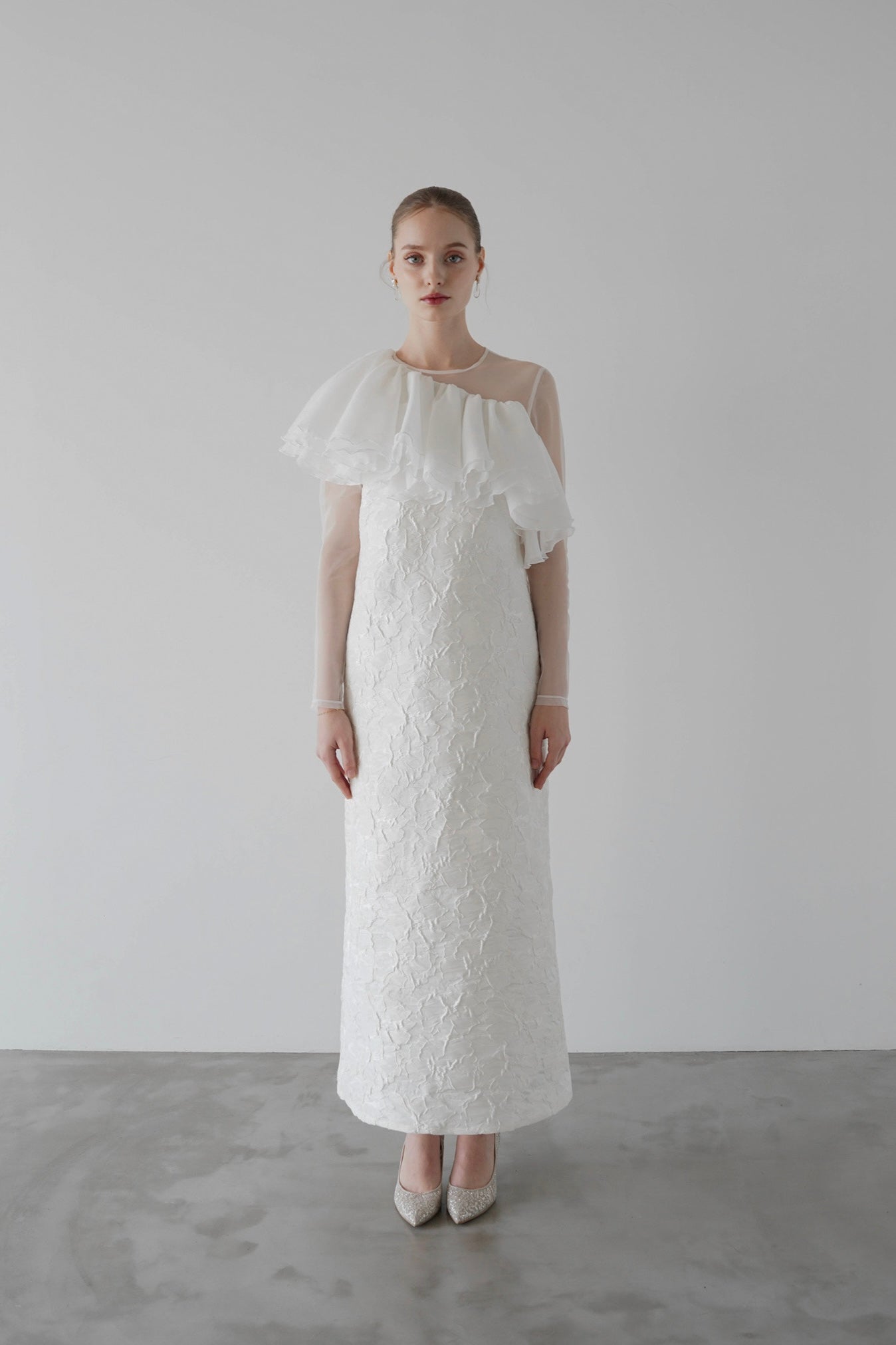 jacquard frill dress – Acka online store