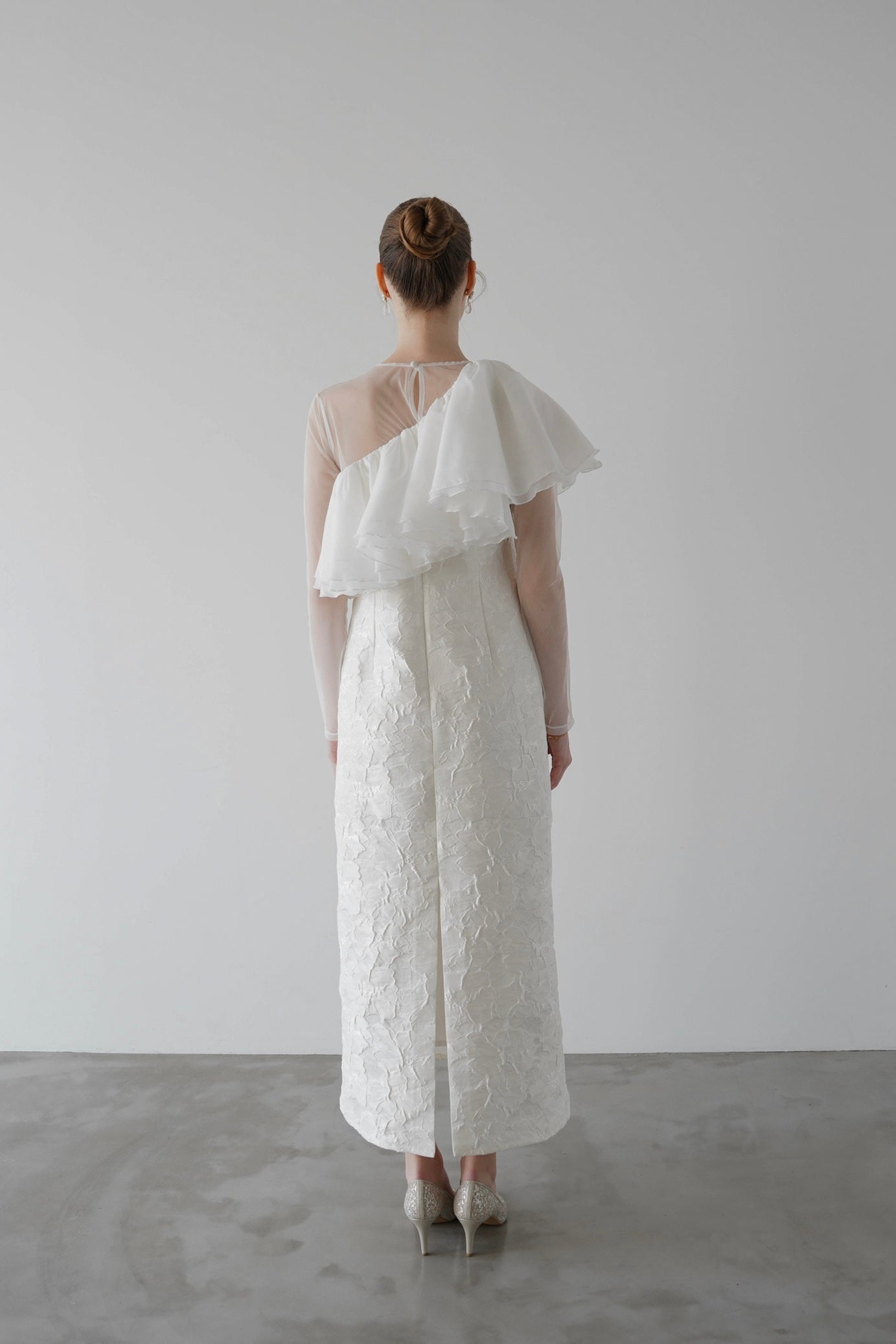 jacquard frill dress – Acka online store
