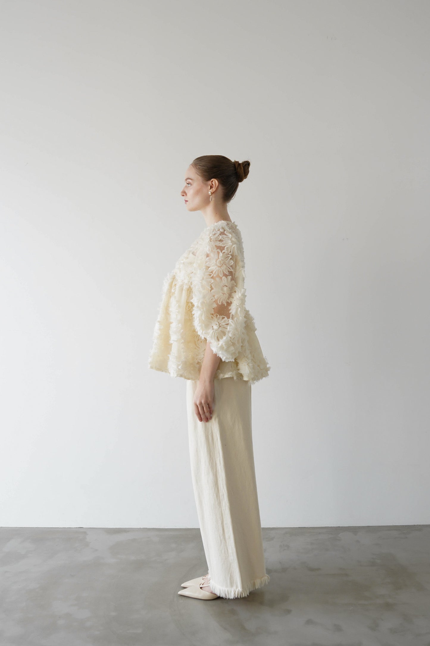 flower peplum blouse