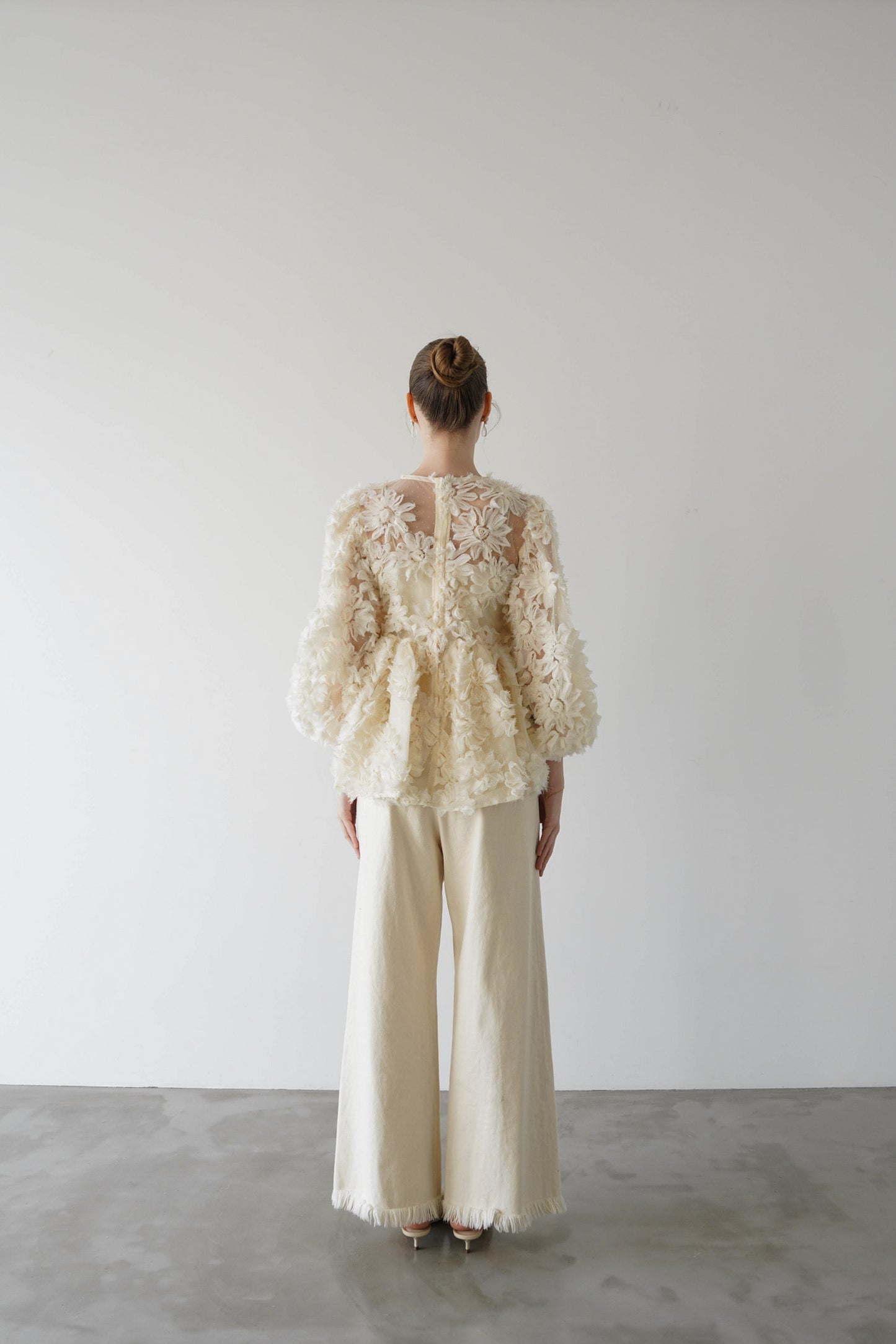 flower peplum blouse