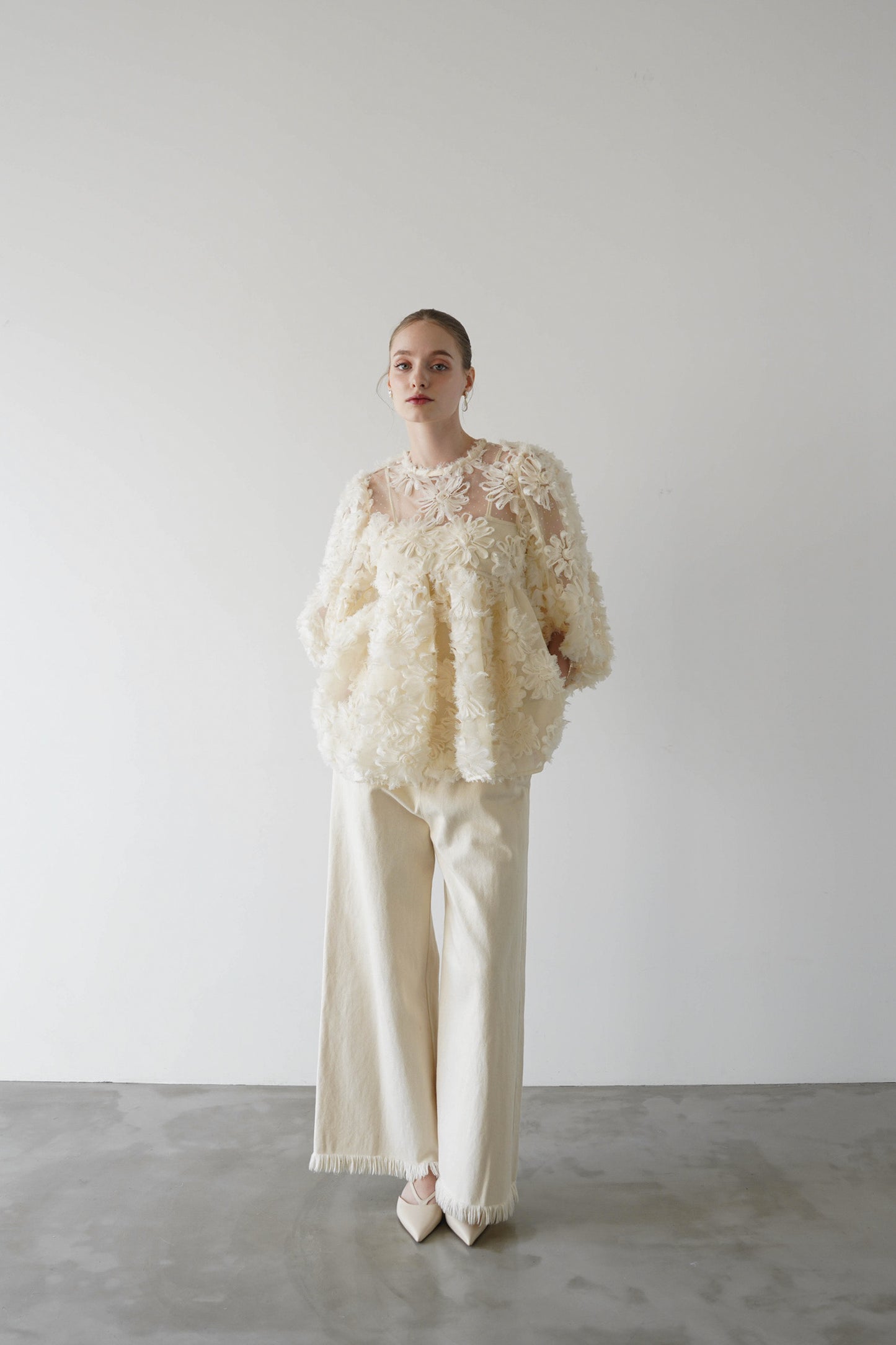 flower peplum blouse