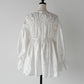 ［Édition］jacquard ribbon blouse