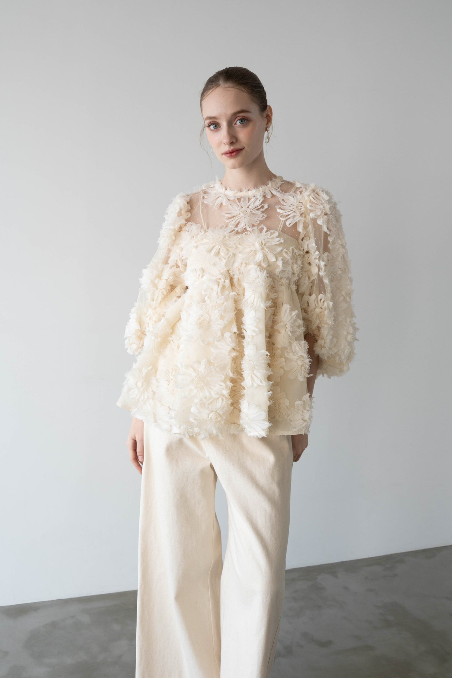 flower peplum blouse