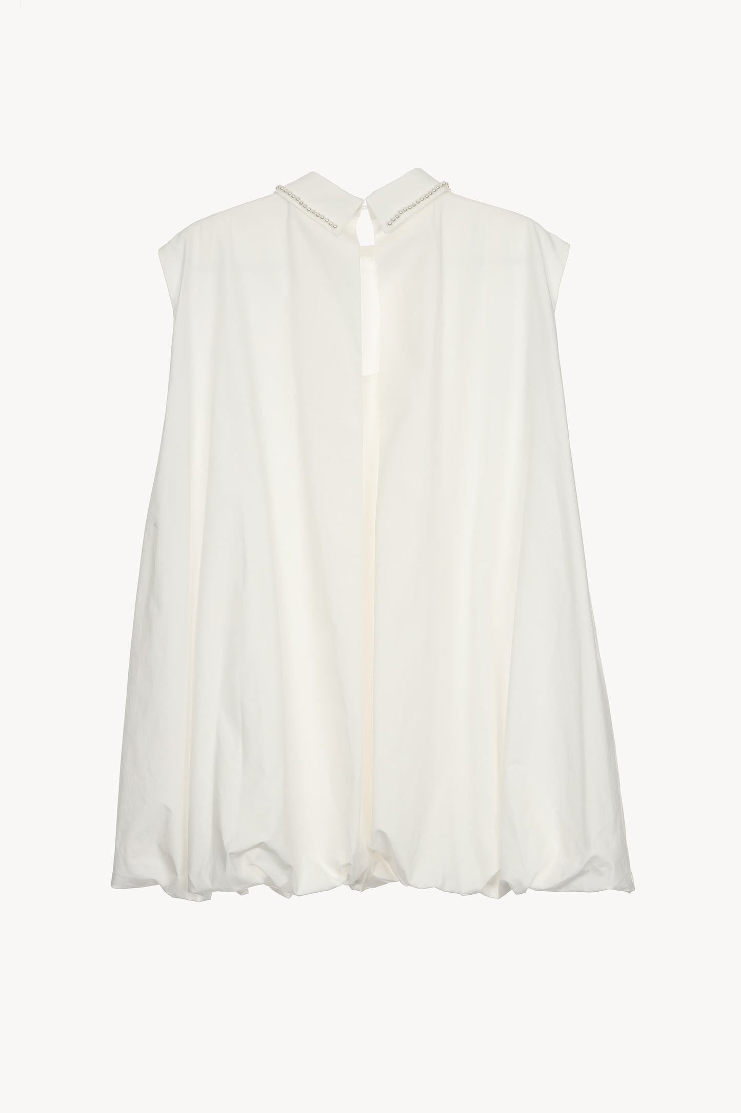 pearl line balloon blouse