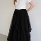 tiered tulle skirt