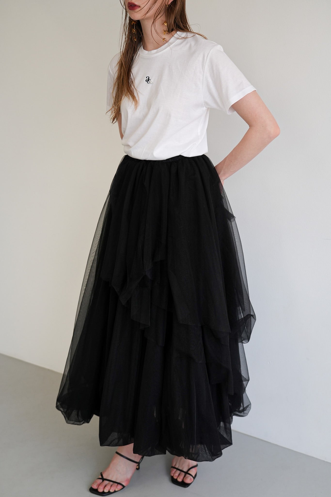 tiered tulle skirt