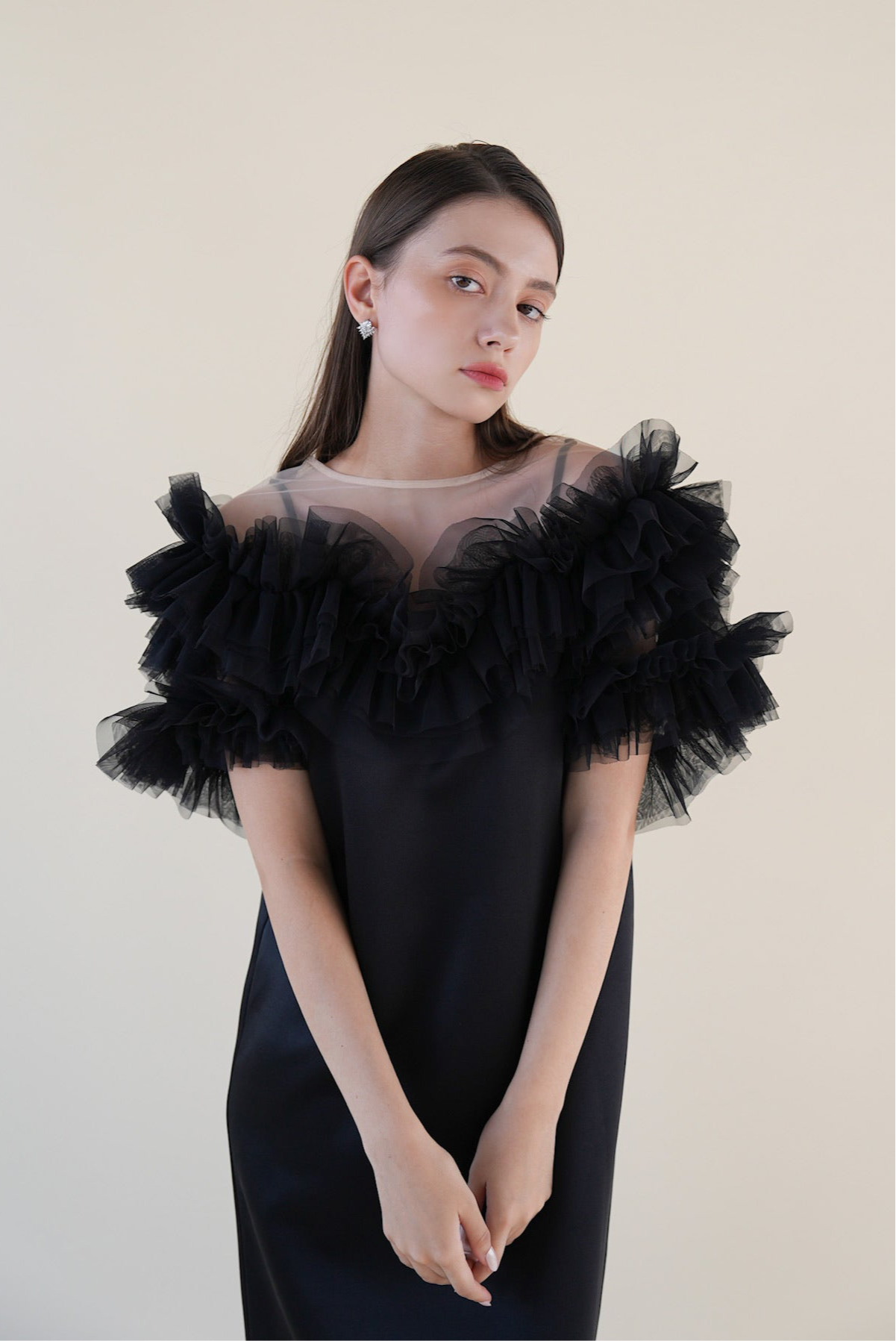 Acka. volume tulle dress エーシーケーエー volume tulle dress – Acka online store