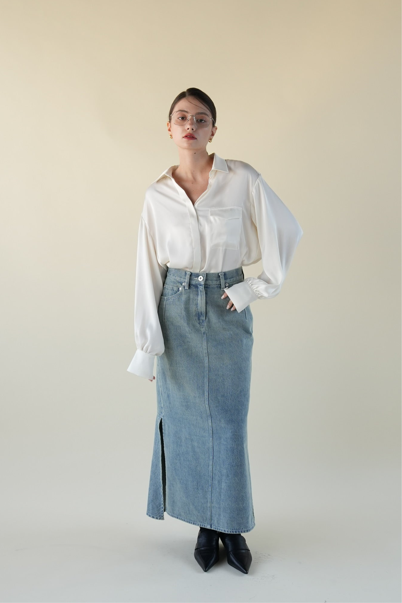 スカート acka balloon form satin skirt balloon form satin スカート acka balloon form satin skirt balloon form satin