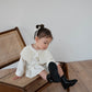 ［kids］pleats collar blouse