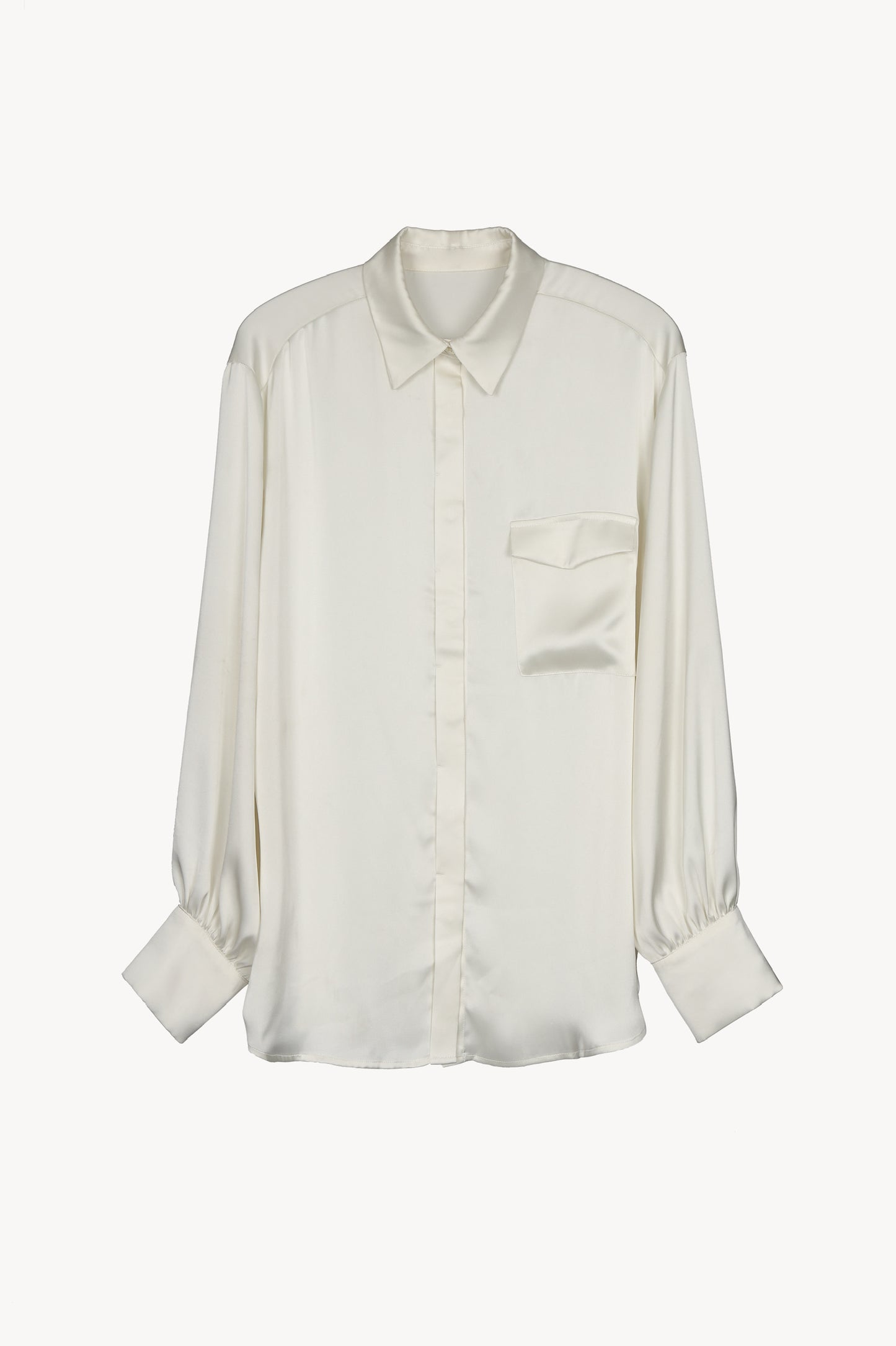 melt satin shirt