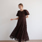 puff sleeve lace dress