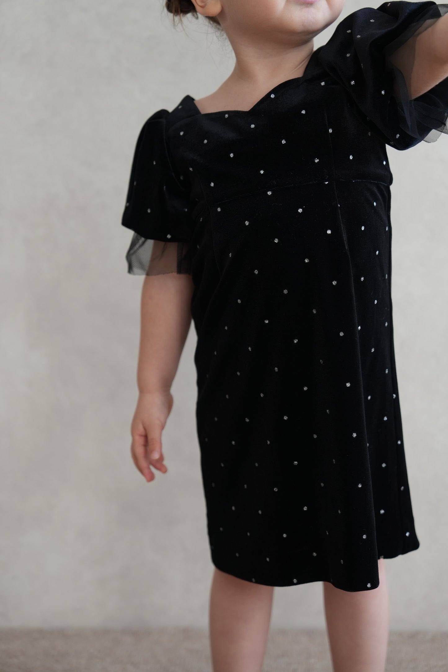 ［kids］bijou dot velours dress