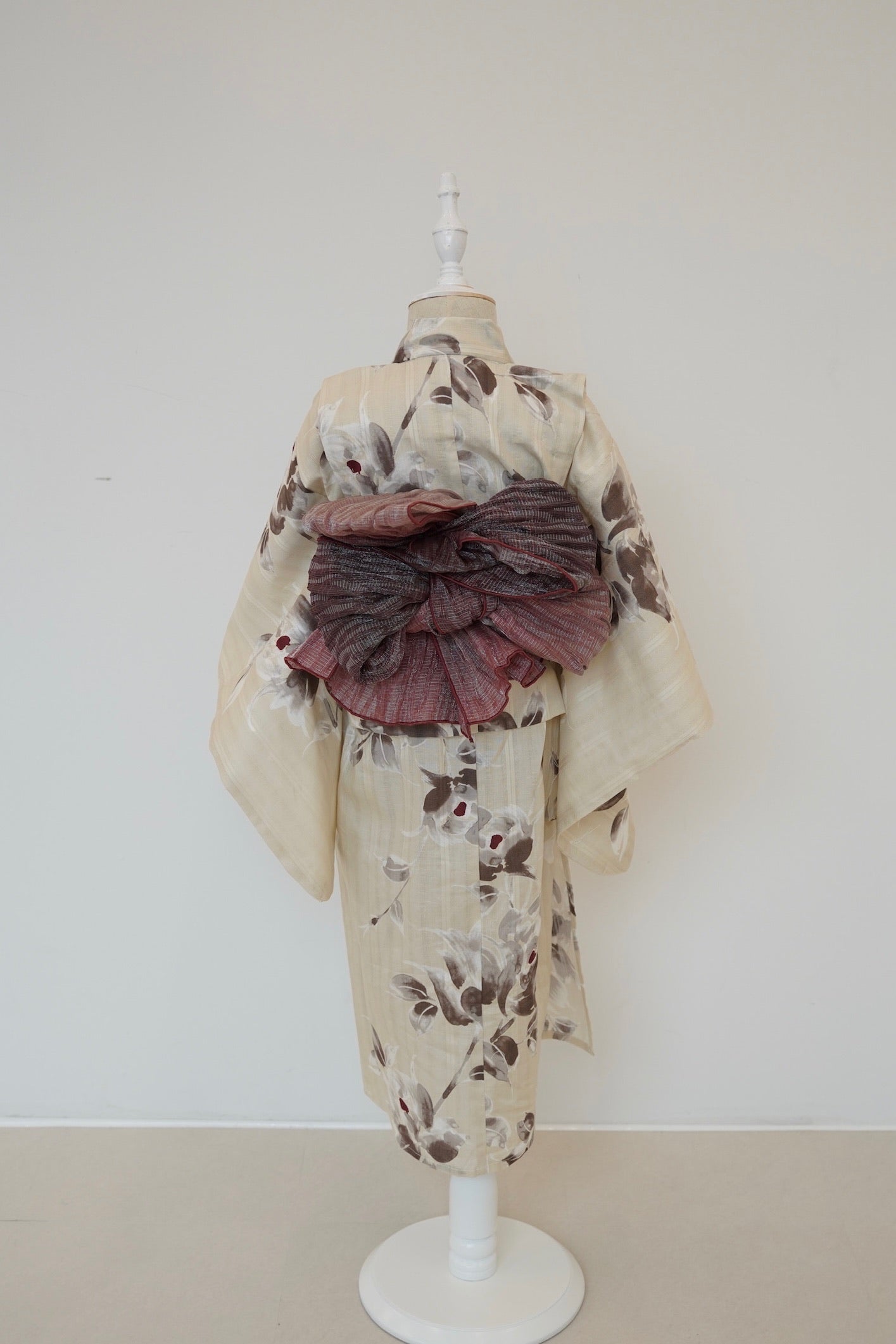 utatane×Acka.］kids 山茶花 beige 浴衣3set – Acka online store