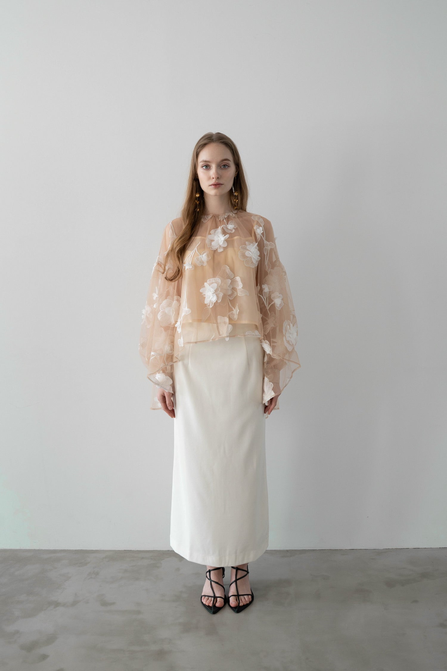 sheer over flare blouse – Acka online store